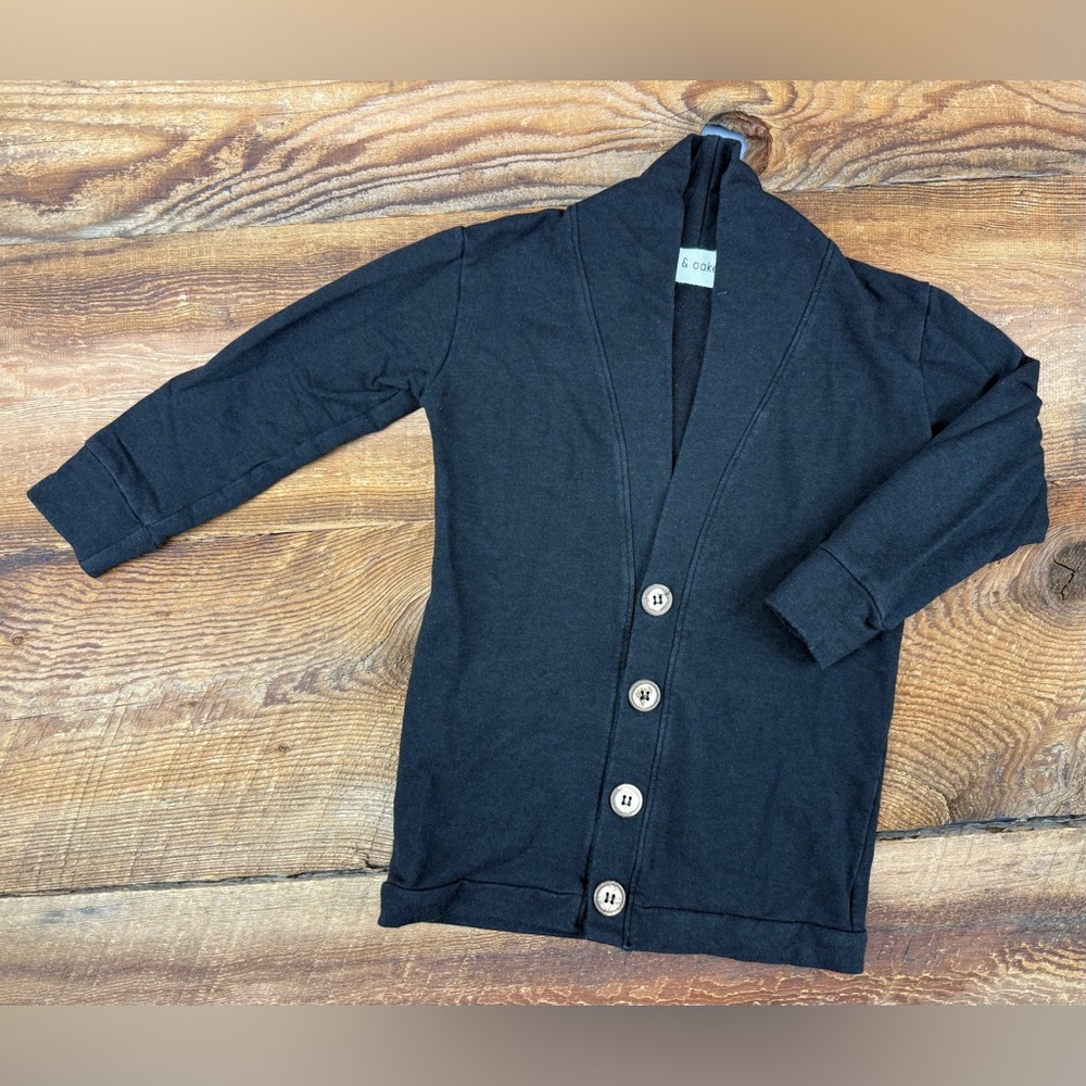 Os & Oakes 4T Black Cardigan Sweater